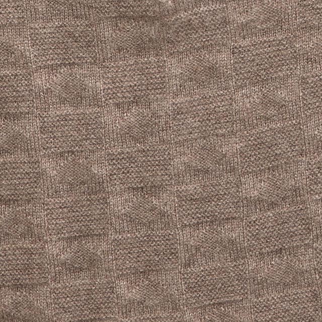 羊絨衫面料-棕色素面