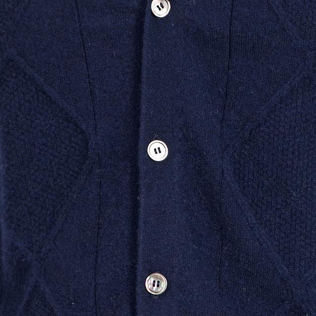 羊絨衫面料-深藍有釦子