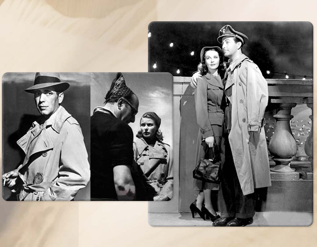 戰壕大衣常在復古電影裡出現