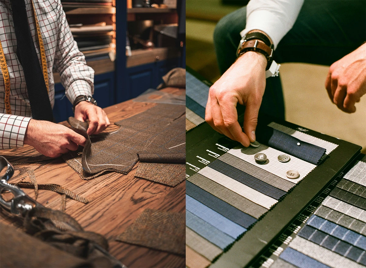 手工訂製西服與配件及布料