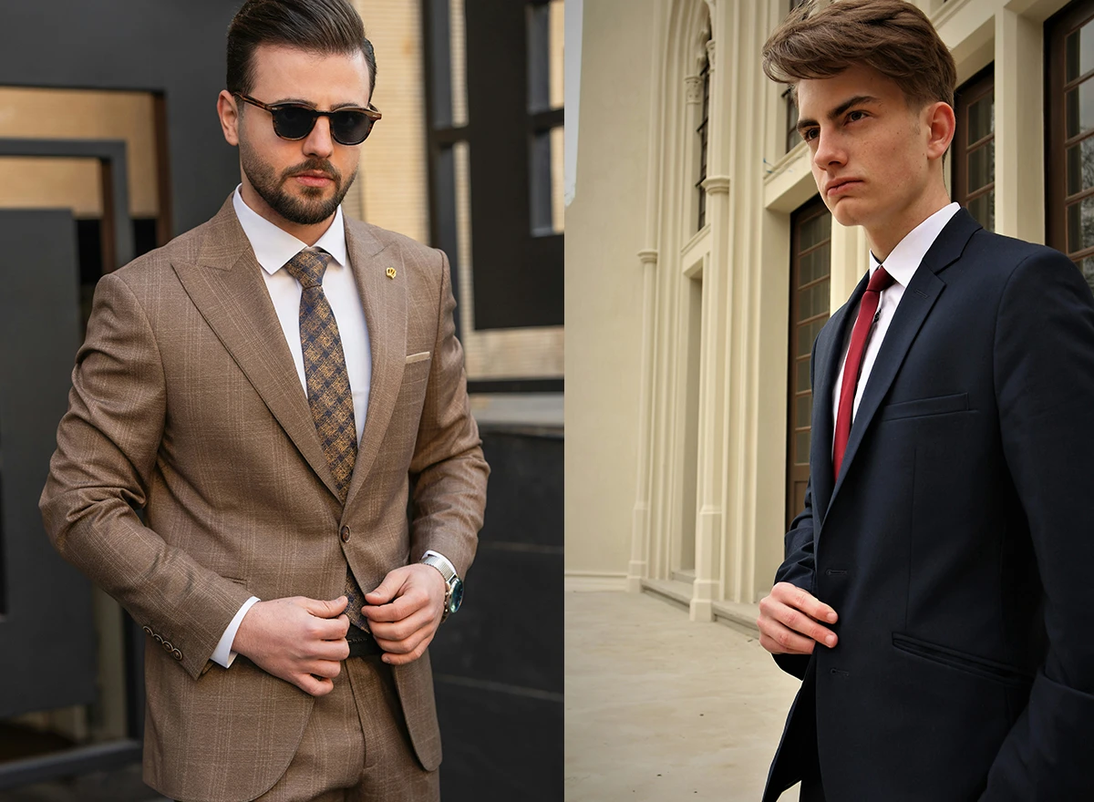 淺色西服與深色西服