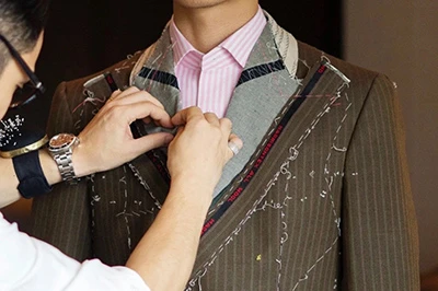 手工西服試衣