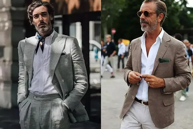 夏日西裝穿搭照