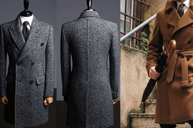 灰色大衣及駱色大衣