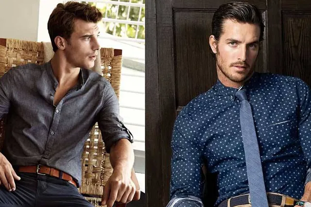 穿著休閒襯衫的男士們