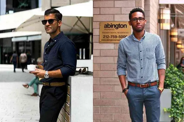 不同風格襯衫穿搭照