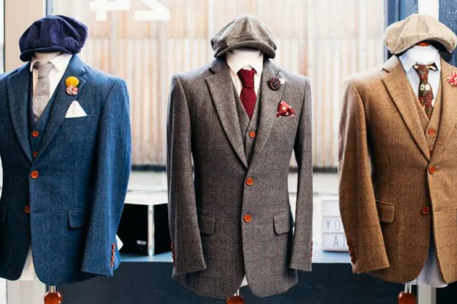 不同色系三件式西裝