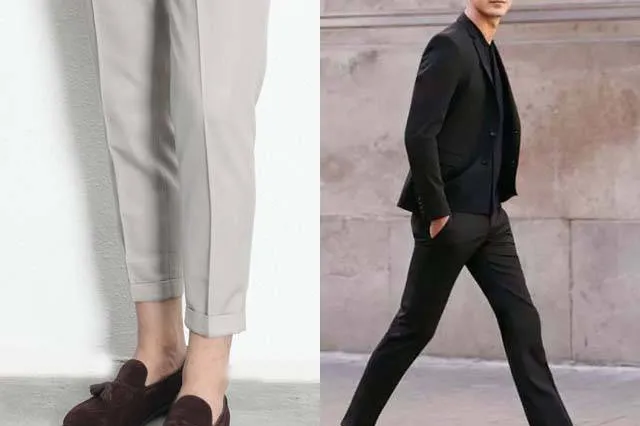 淺色西裝褲與深色西裝褲