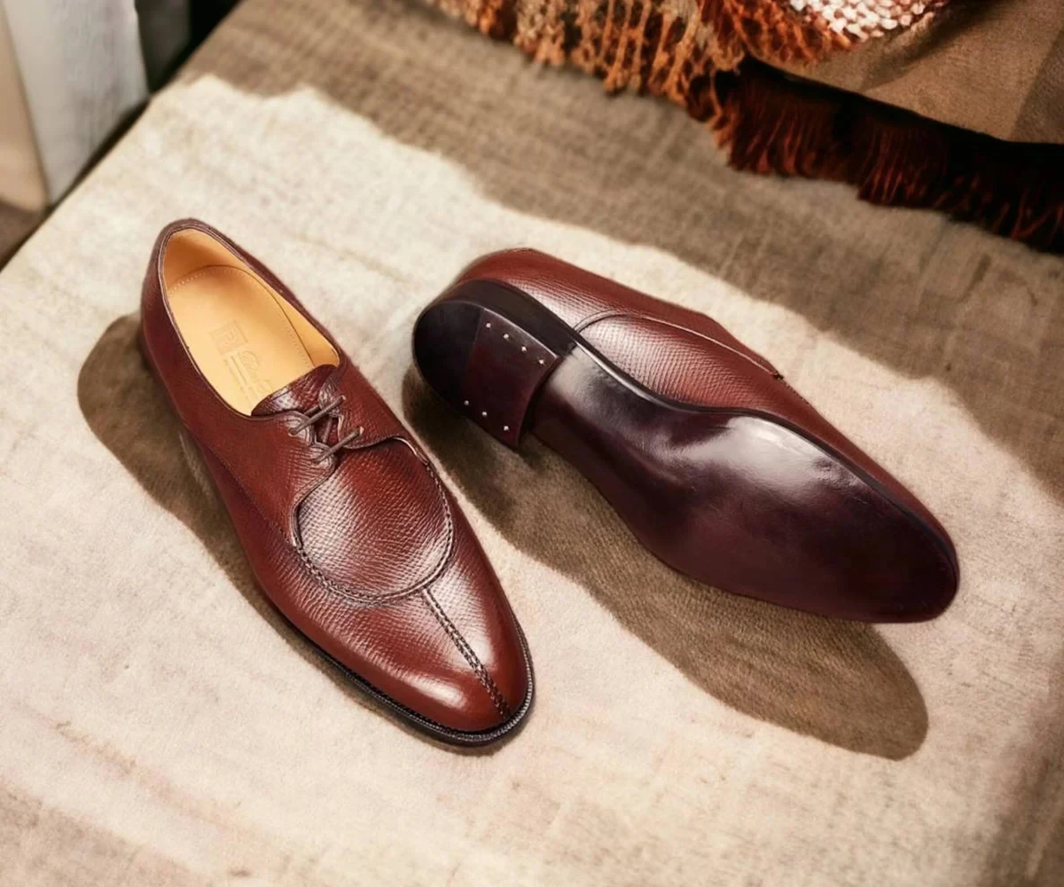 Premihomme手工鞋-咖啡德比鞋