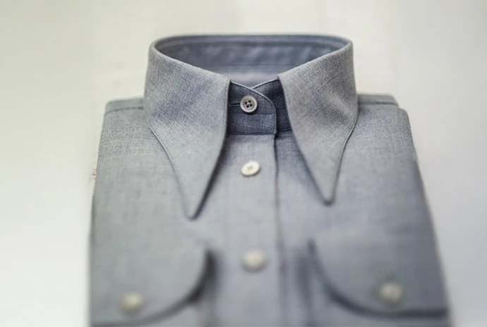灰色手工襯衫